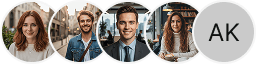 Multiple investor profile avatars on Pine Vestode trading review block